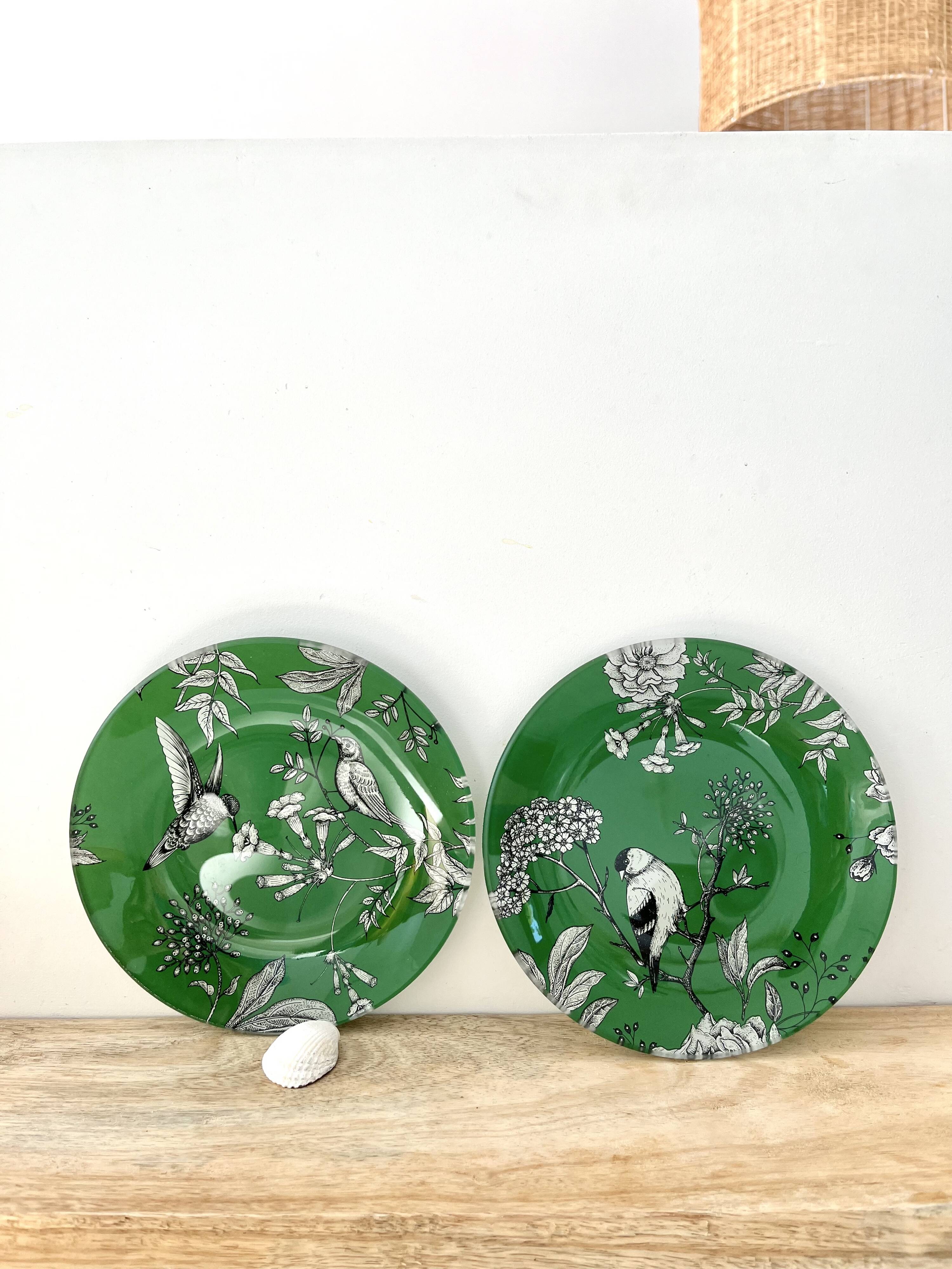 Bird decoration plates
