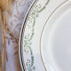 Set of 6 flat plates Saint Amand Blue white red Iron Earth