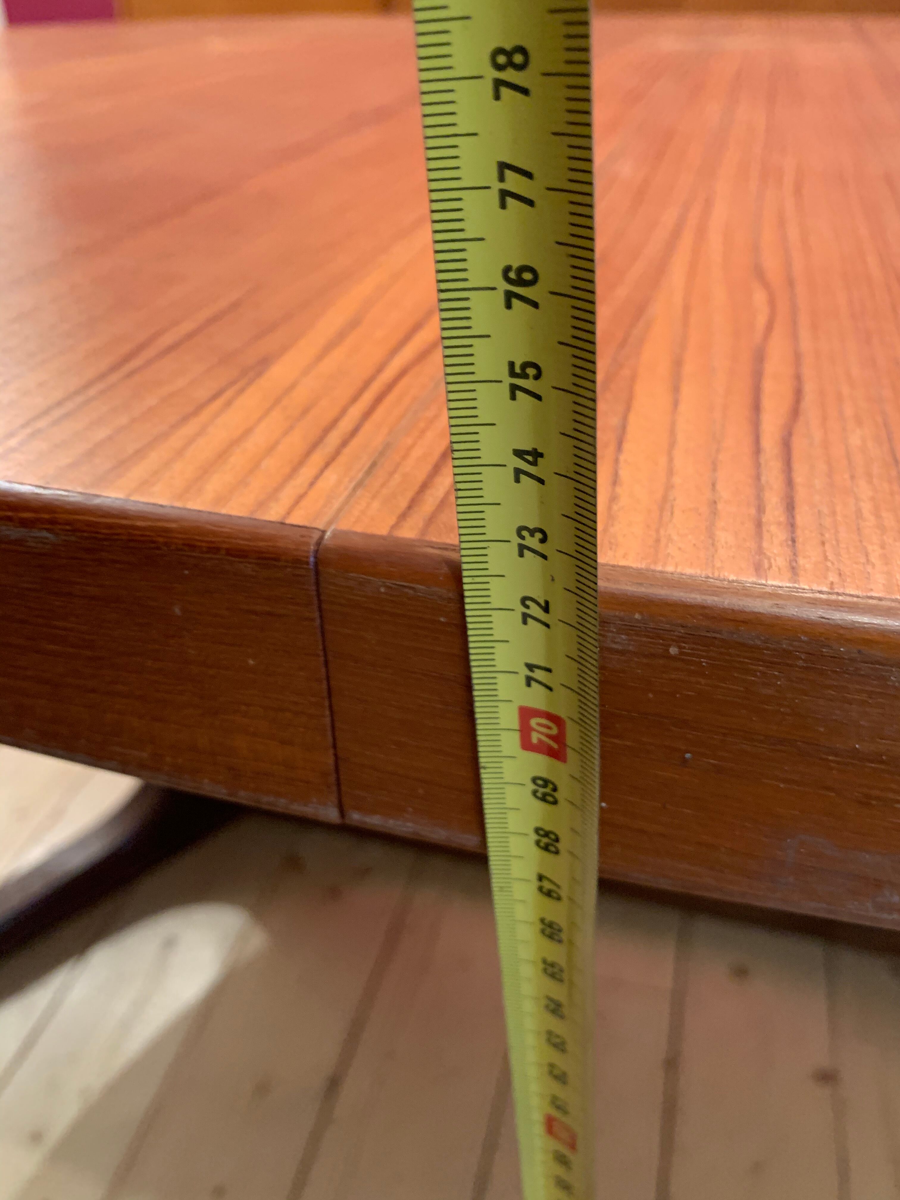 Rosewood dining table has 2 lengths Baumann Scandinavian style M-belfabrik