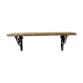 Étagère en bois et fonte