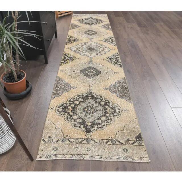 Tapis kilim oushak turc vintage en laine