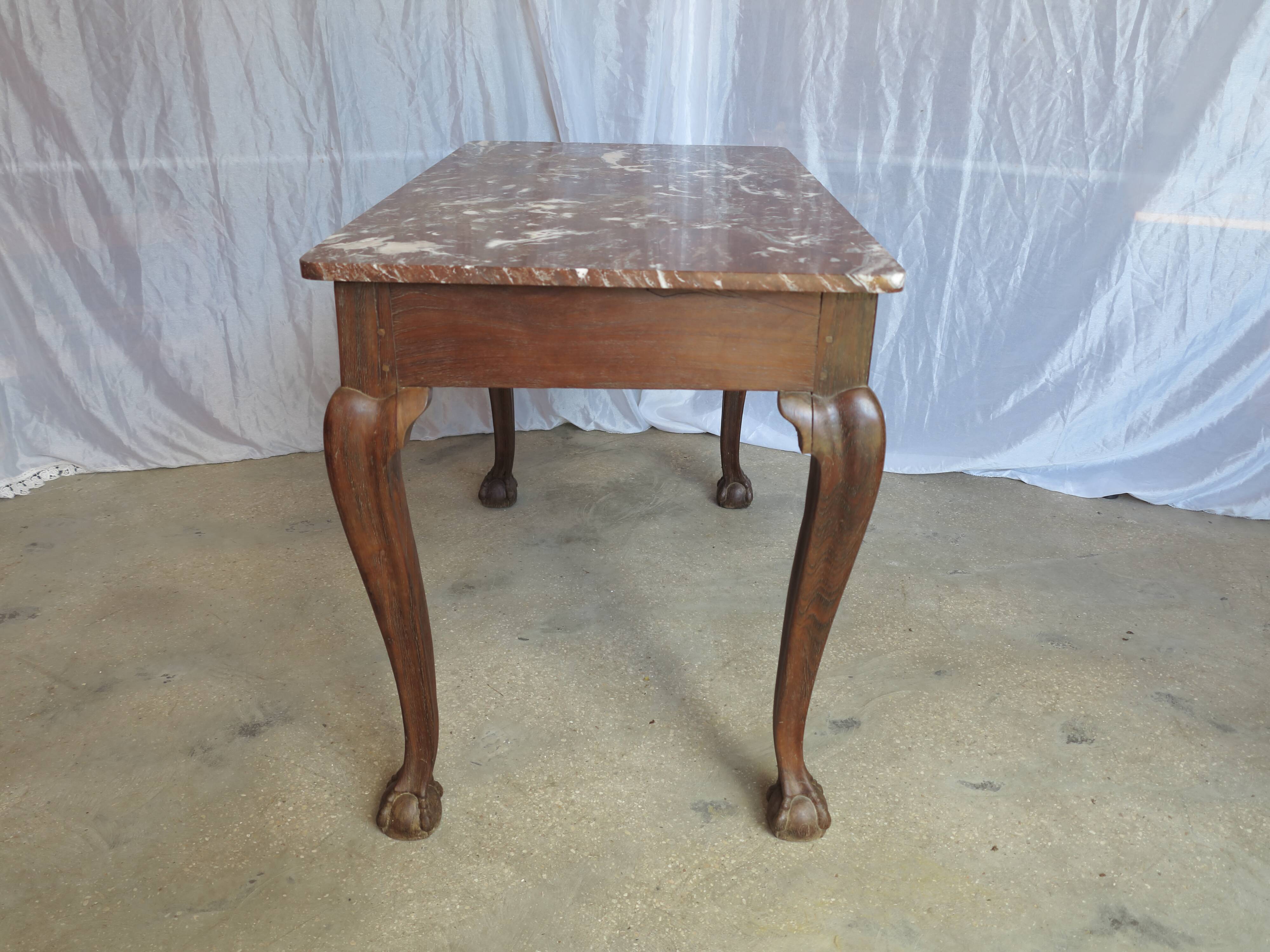 English Chippendale style game table
