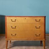 Commode scandinave en frêne des années 1950