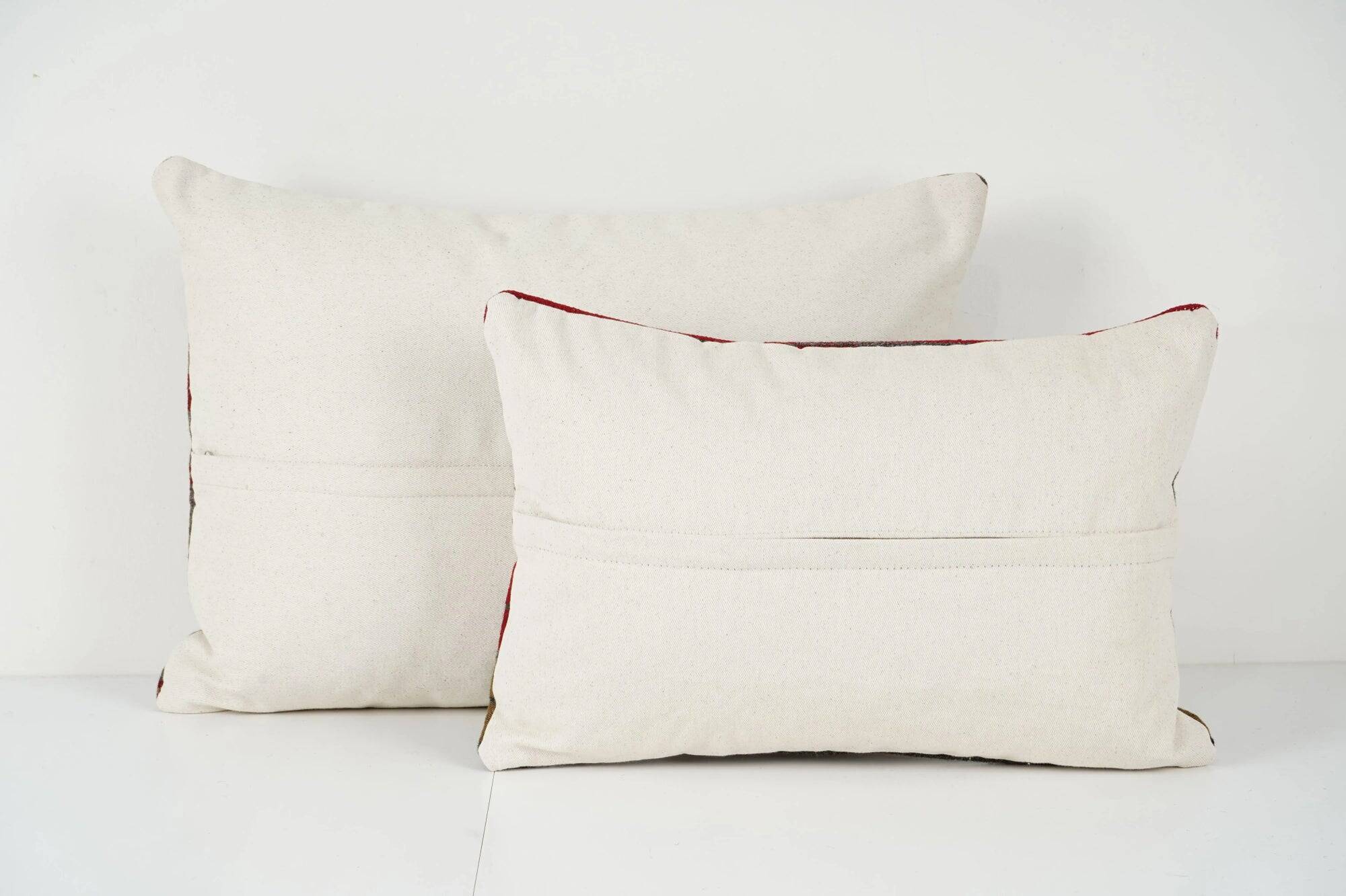 Set of 2 vintage kilim cushion covers 36x51 cm