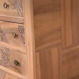 Art Deco chest of drawers Blond walnut 1930