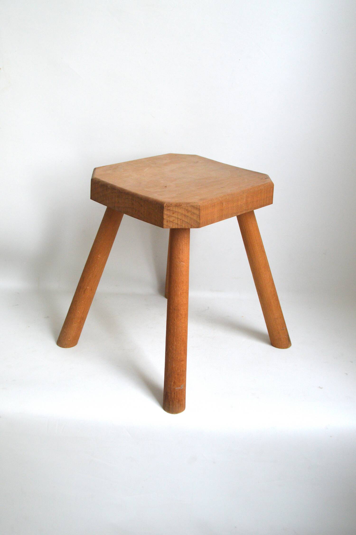 Solid wood stool