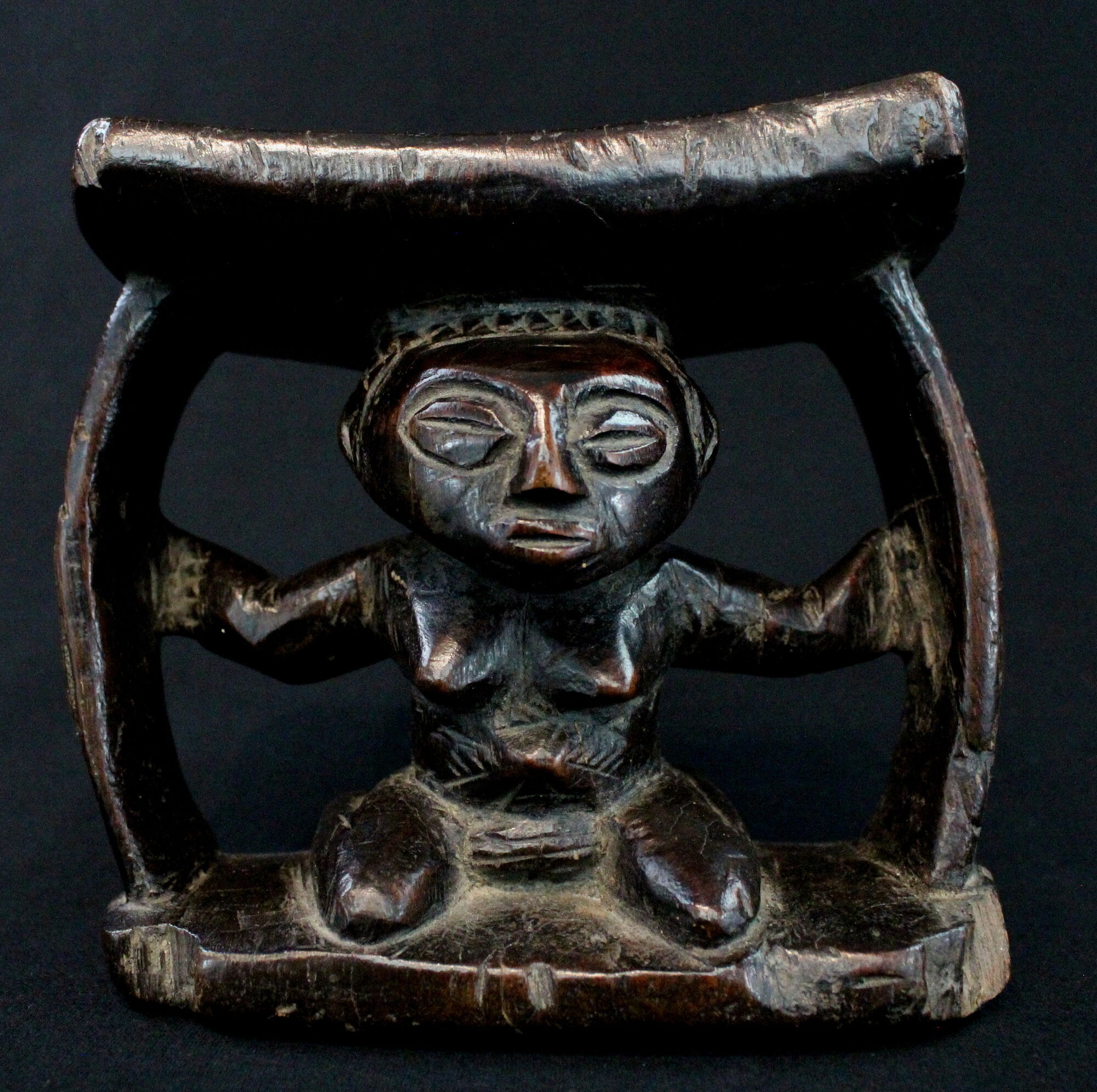 Former neck support ethnic Luba Democratic Republic of Congo