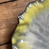 Yellow ceramic empty pocket cup by Pol Chambost