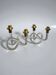 Pair of pretzel candlesticks by Dorothy Thorpe, 1970s