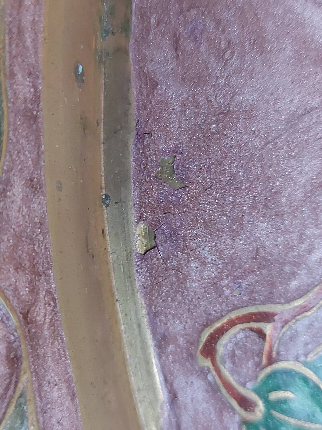 Oval enamelled plate signed A Schelde