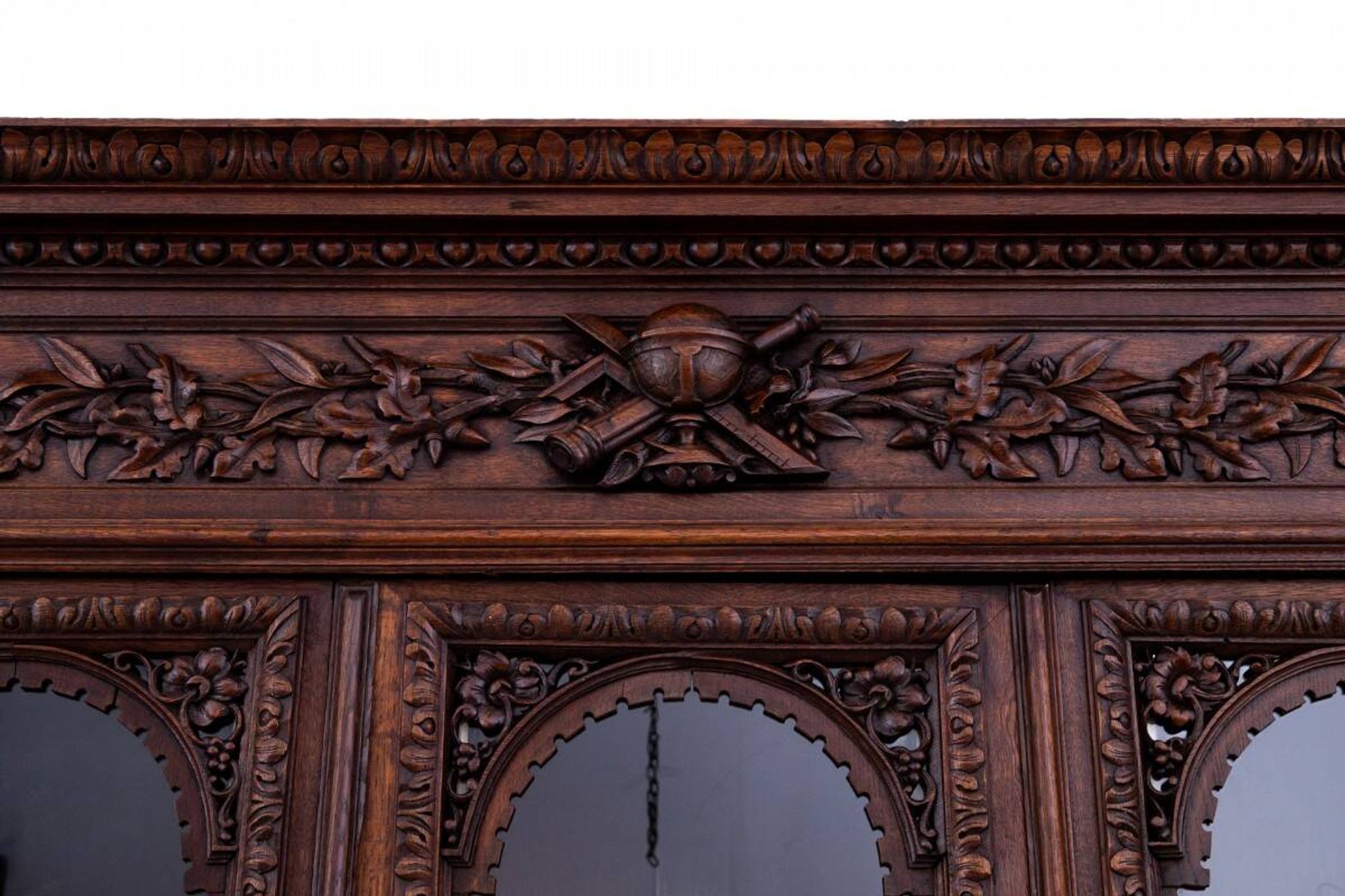 Carved library/sideboard, France, circa 1880.