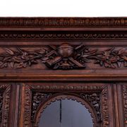 Carved library/sideboard, France, circa 1880.