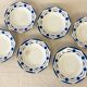 6 deep plates Digoin Sarreguemines - Ciboulette Collection