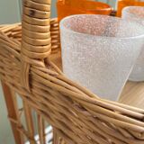 Portable rattan bar