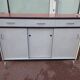 Buffet formica rouge blanc gris - année 1960