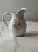 Milk jug Sarreguemines with red rose decoration
