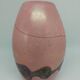 Small "Mdinà" vintage vase from the 1960s. Iridescent pink glass. Signed.