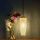 Vintage glass tulip suspension with diamond tip (SE10)
