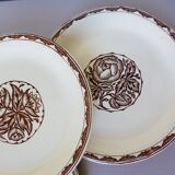 4 vintage dessert plates from Sarreguemines, Argonne model 210718