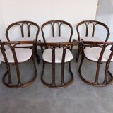 Set of six chairs Italy 1970s