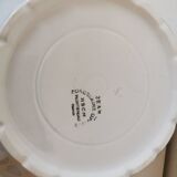 Salad bowl, porcelain bowl Creil et Montereau blue flower
