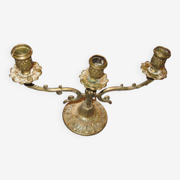 Baroque brass candlestick