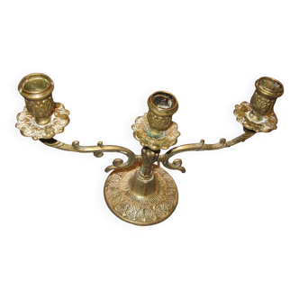 Baroque brass candlestick