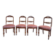 Set of 4 Napoleon III chairs with Jacob mahogany legs