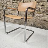Fauteuil cantilever en cuir