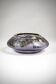 Art Deco vase in mauve glass D'Argyl with a pewter mount.