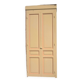 Set of large double old cupboard doors