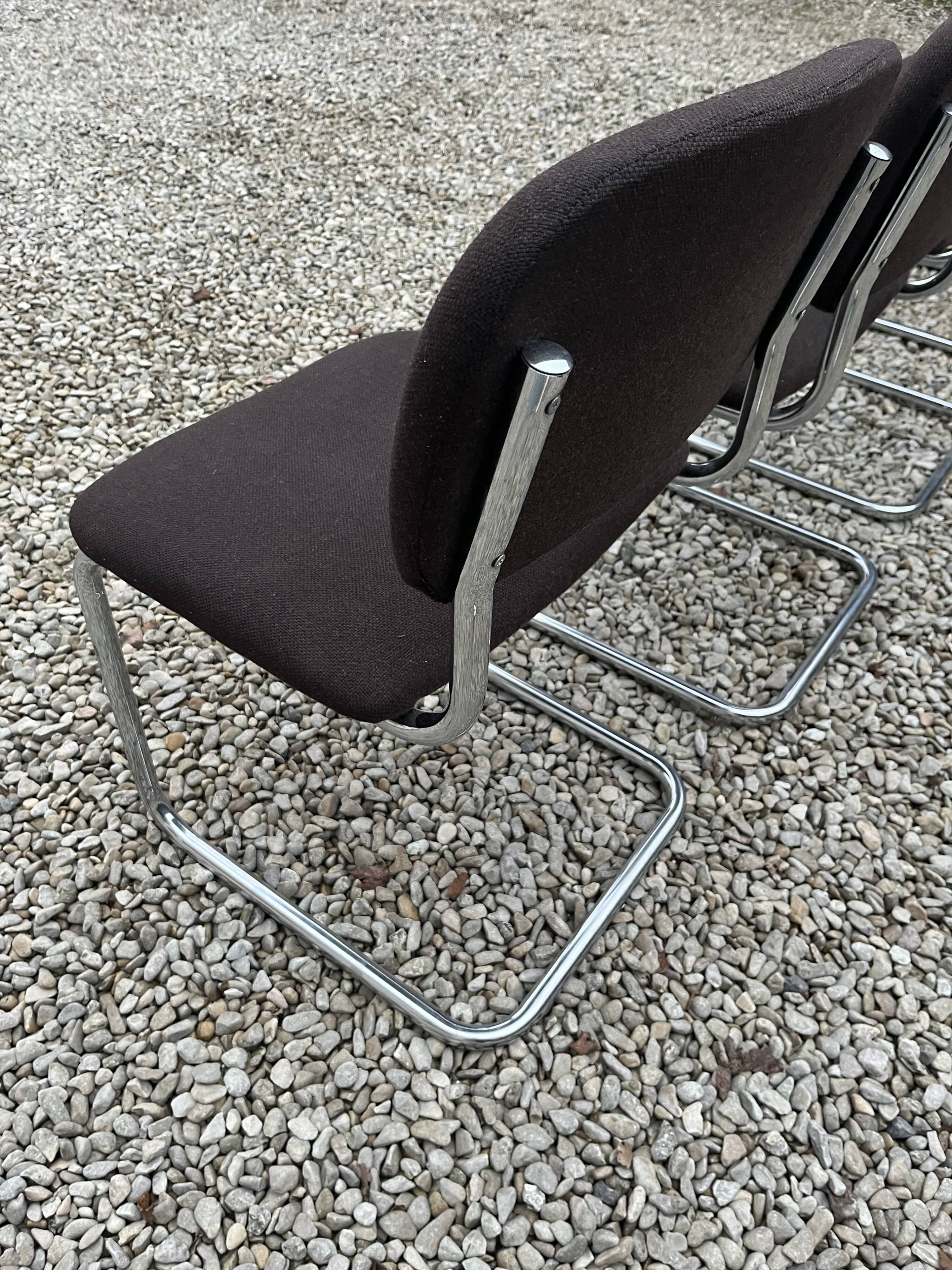 Breuer design fabric cesca chairs
