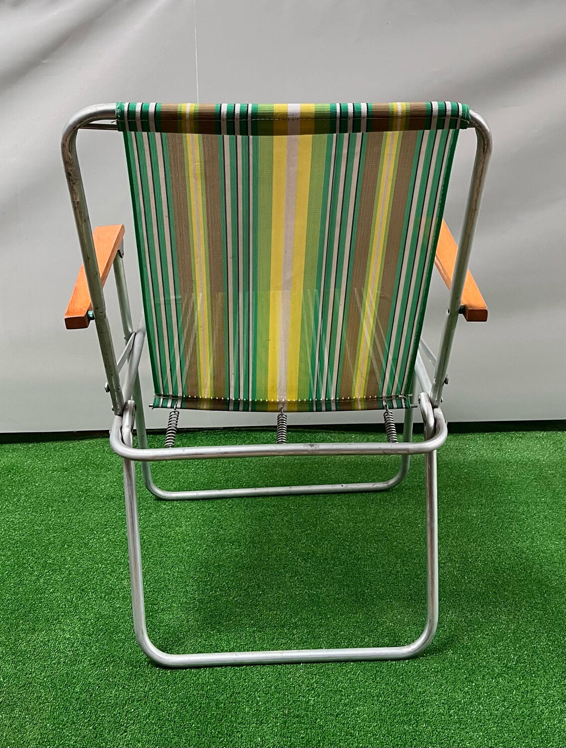 Vintage 70 year camping folding chair