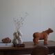 Desk / Dining table by Danish cabinetmaker in oak, baroque style, 1970s