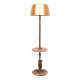 Deknudt Onyx Floor lamp with side Table 1970s Belgium