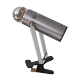 brushed metal spot clamp lamp 1970