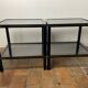 Paire de tables d’appoint vintage 70 Pierre Vandel