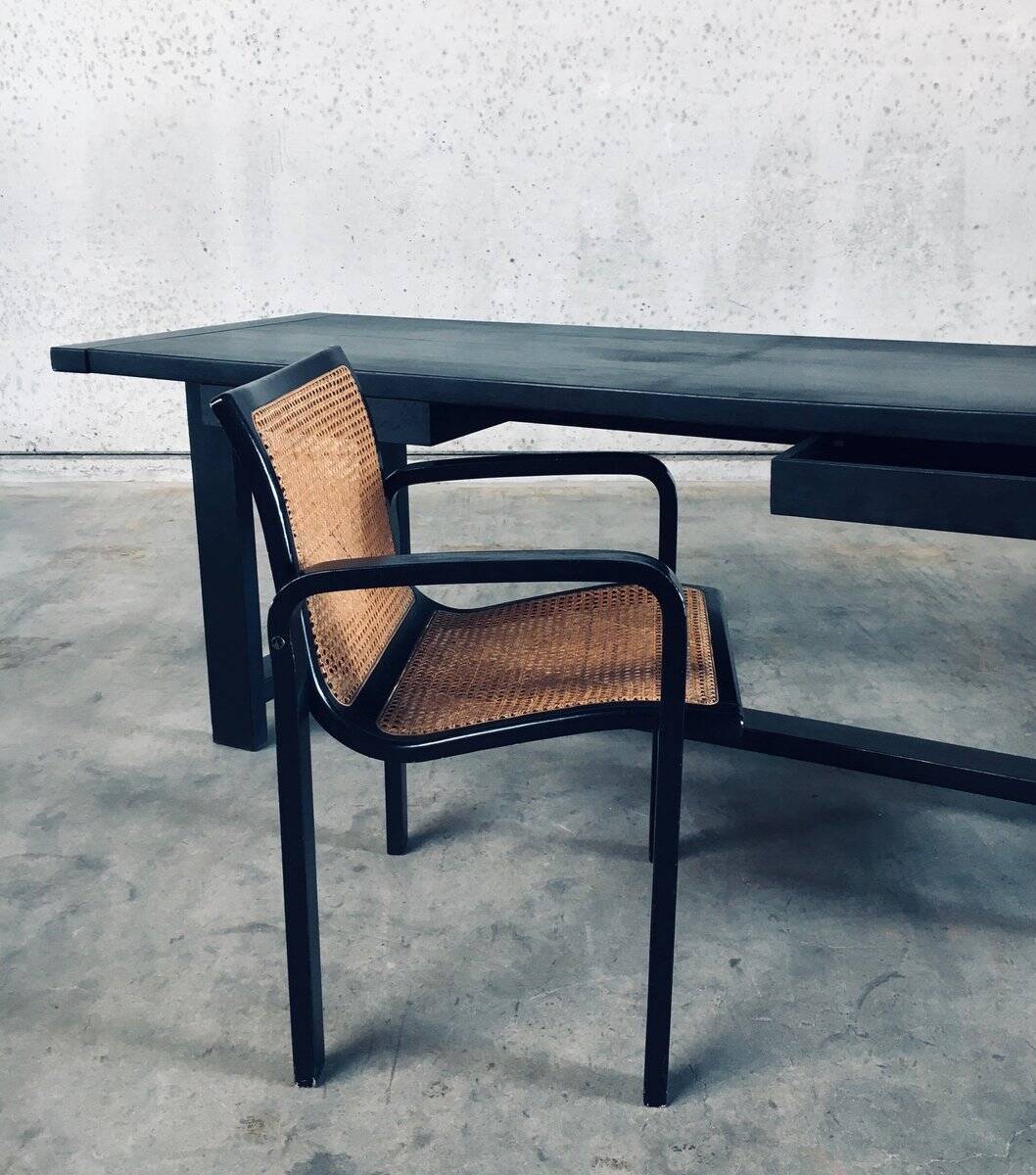 Italian Design Bentwood & Webbing Armchair, 1970s