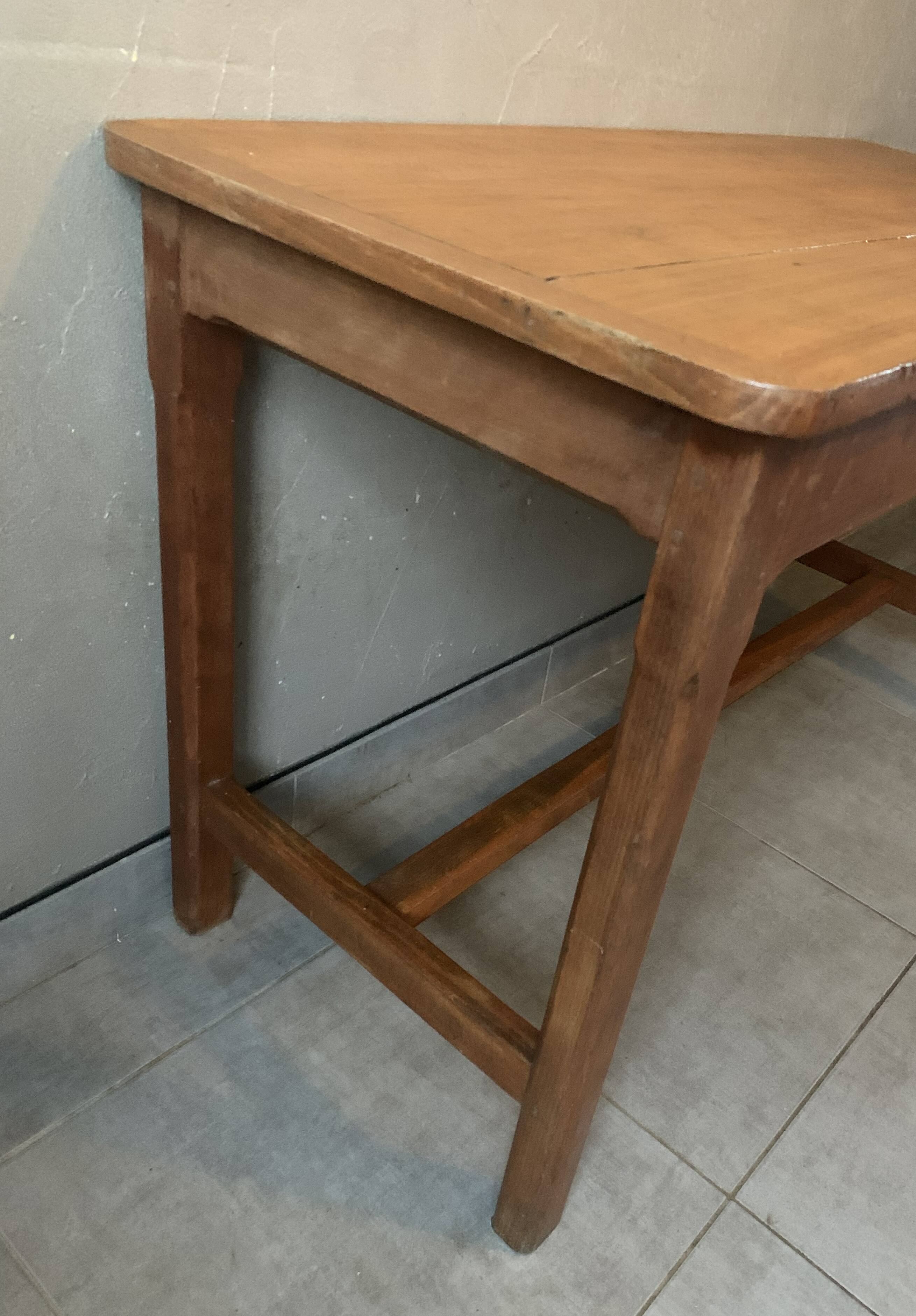 1950s solid wood farmhouse desk/table