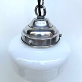 CHANDELIER 1920 OPALINE 14 CM DIAMETER