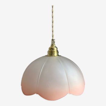 Pink flower pendant lamp