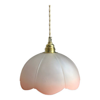 Pink flower pendant lamp