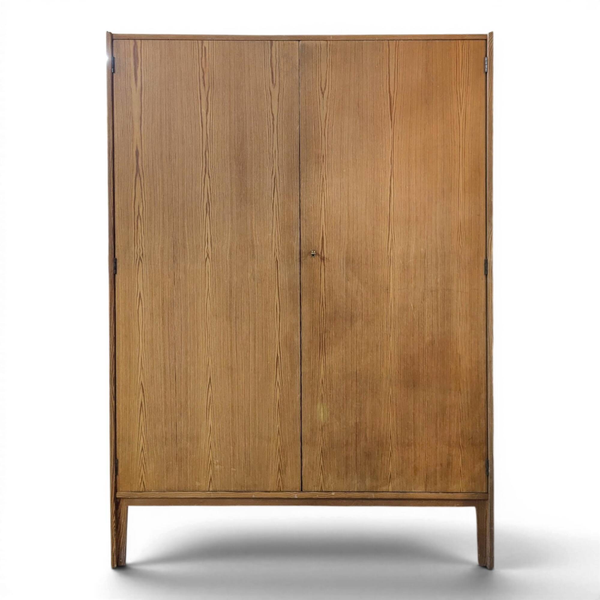Modernist pine wardrobe from the reconstruction period.