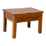 Natural Burmese teak side table