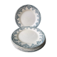 Set of 6 small plates Terre de Fer Choisy le Roi, Bordeaux collection
