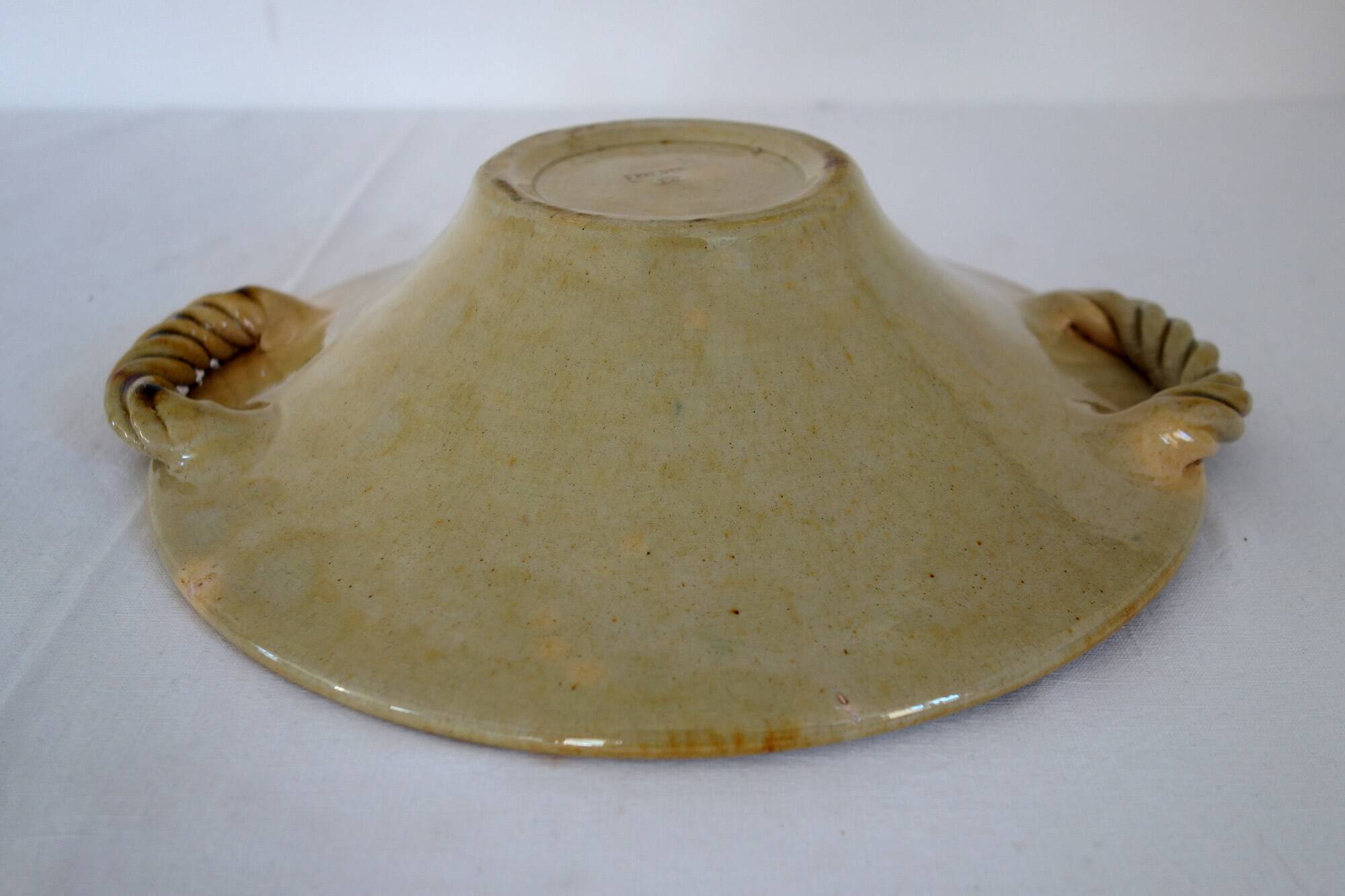 Vallauris earthenware fruit bowl by Joseph Calvas 1950s
