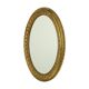 Large Oval Classic Mirror Gold Leaf Baroque Style Flowers 85cm
