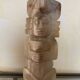 Carved onyx lamp – Pre-Columbian/Aztec style – Vintage