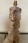 Carved onyx lamp – Pre-Columbian/Aztec style – Vintage