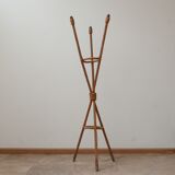 Handcrafted floor lamp in rope from the 60s and 70s